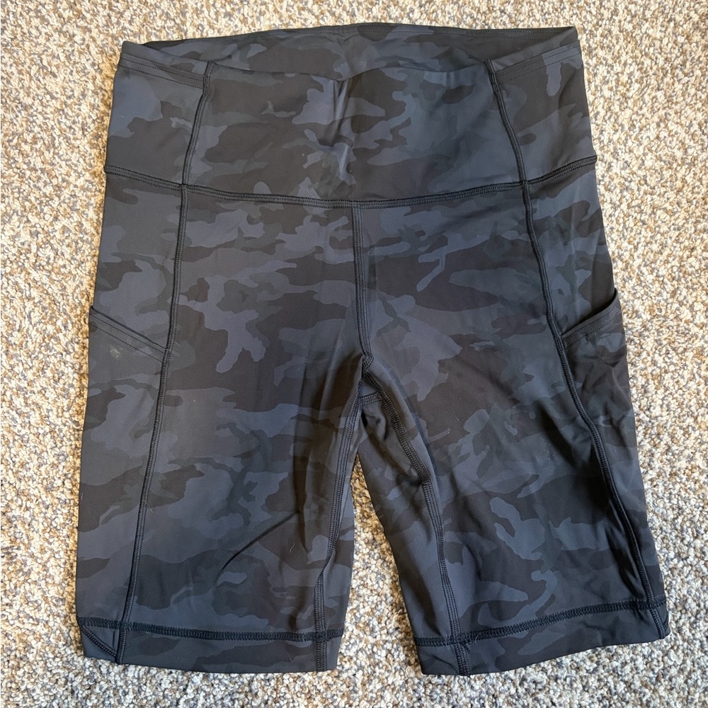 Lululemon Black Camo Women's Shorts